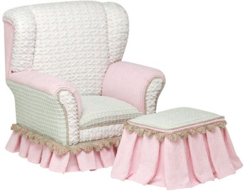 Kitchen: Angel Song Primrose Wingback Girl's Toy Box Ottoman
