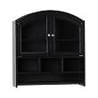 SEI Black Arch-Top Bathroom Wall Cabinet