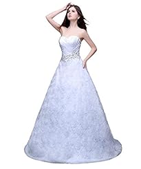 Corset   Waistline Lace-Up Applique Beaded Sweetheart  Dress