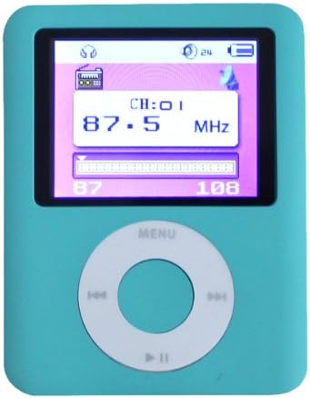 IBrightspot 8GB(3th Gen) Blue 1.8'' Screen MP4/MP3 Player Media/Music/Audio Player with FM Radio