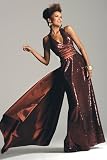 Brown Sequin Prom Dresses by Faviana