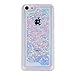 UZZO 2878311 Hard Shell Liquid Case for iPhone 5C - Blue Hearts