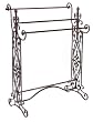 35" Charismatic Quilt/Towel Rack with Ornate Flourish Accents
