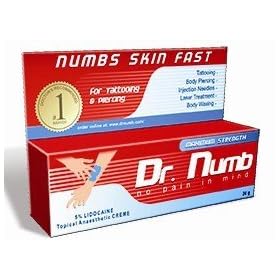 2 Tubes Dr. Numb STRONGEST Topical Numbing Anesthetic Cream 5% lidocaine 30 grams