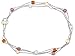 60 Inch Colorful CZ and Cable Chain Necklace title=
