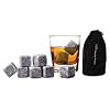 Whisky Stones Ice Rocks x 9 with Muslin Storage Bag
