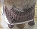 Turtleneck Stripes Pro Pet Clothes Dog Wool Classic Sweaters (Brown &White Stripe, M)