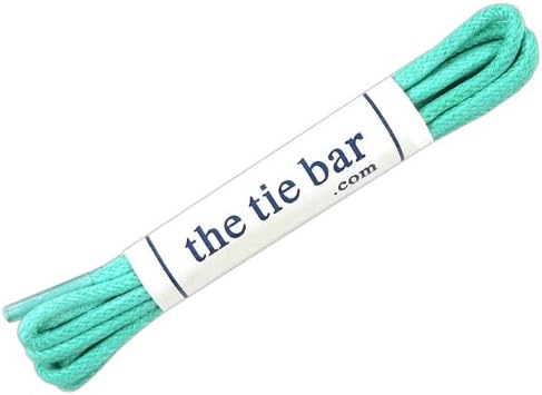 100% Waxed Cotton Aqua 36" Shoelaces