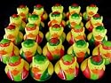 24 Mini Christmas Elf Rubber Ducky Party Favors