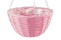 Laura Ashley Coloured Wicker Basket, Pink