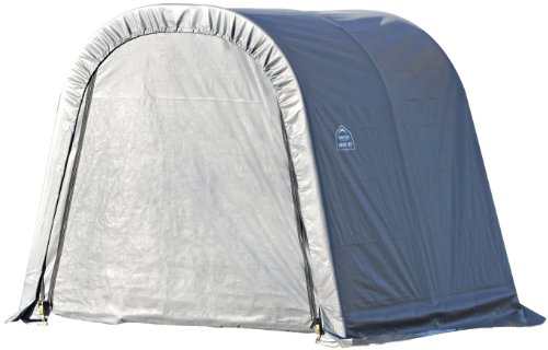 ShelterLogic 77819 Grey 10'x8'x10' Round Style Shelter