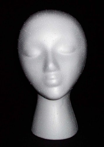 Female Styrofoam Head by Unknown
