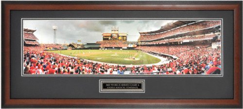 Los Angeles Angels of Anaheim - The Magical Comeback in 2002 World Series - Framed Unsigned Panoramic Photograph