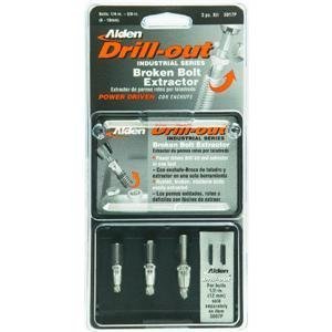 Alden 3017P DRILL-OUT Broken Bolt Extractor Kit - 3 Piece