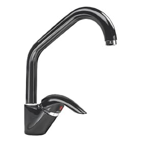 Elkay LK6520BK Allure Single-Handle Kitchen Faucet, Black Finish