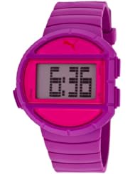 PUMA Womens PU910892005 Half-Time Small Digital Purple Pink Watch
