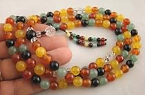 Big Sale Best Cheap Deals Tibetan Rainbow Agate Mala Counter Rock Quartz/Markers