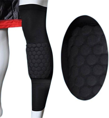MaxTrend 1PC Kneepad Honeycomb Pad Basketball Crashproof Anti-slip Leg Knee Long Sleeve Braces Protector Gear