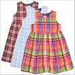 Girls Button Front Flannel Jumper