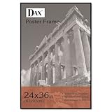 DAX Coloredge Poster Frame W/Plexiglas Window 24 X 36 Clear Face/Black Plas ....