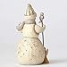 Enesco JS HWC Fig Wdlnd Snowman/Anima Figurine