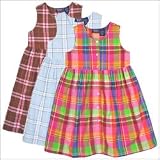 Girls Button Front Flannel Jumper