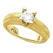 14K Yellow Gold Diamond Engagement Ring - 0.53 Ct.