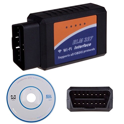 IDEAPRO Black Plastic ELM327 WIFI OBD2 II Wireless Interface Auto Tool Adapter Car Diagnostic Scanner