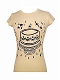 E.C. STAR Womens FLOCKED CAKE Tee in Choice of Colors