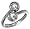Sterling Silver High Polish Bypass Ring with Ball Ends (size 04)