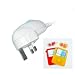 Electronics : KMS - iPOD MAINS WHITE CHARGER FOR NEW iPOD NANO 3G 3RD GEN + FREE SILICONE COVERS