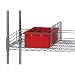 Quantum Storage Systems SL12 Side Ledge for 12" Deep Wire Shelving Units, Chrome Finish, 1" Width x 12" Length x 4" Height