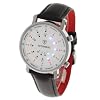 DETOMASO Herrenuhr Spacy Timeline Rund Silber/Weiß/Leder G-30730-S