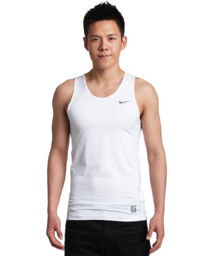 NIKE Herren Tank Funktionsshirt Core Compression, white/cool grey, XL, 272434 Preisvergleich