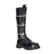 *REVOLVER-I, 17 Eyelets 3 zipper S/T Blk Boot