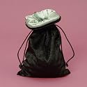 Rune Bag: Black and Silver Velvet
