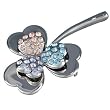 Vintage Multicolored Silver Tone Clover Flower Brooches & Pins