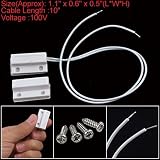 White Door Window Contacts Magnetic Reed Switch Sensor