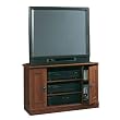 Sauder Camden County Planked Cherry Finish Corner TV/VCR Stand