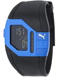 PUMA Unisex PU910391002 Cardiac Plus Blue and Black Heart Rate Monitor Watch