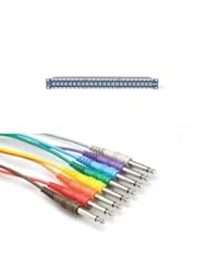 Samson SA-SPATCHPLUS Patch Bay with 8 Hosa 1/4 Inch Cables