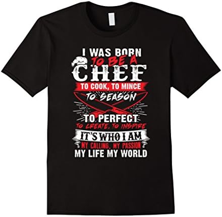 Chef T-shirt - Male Large - Black
