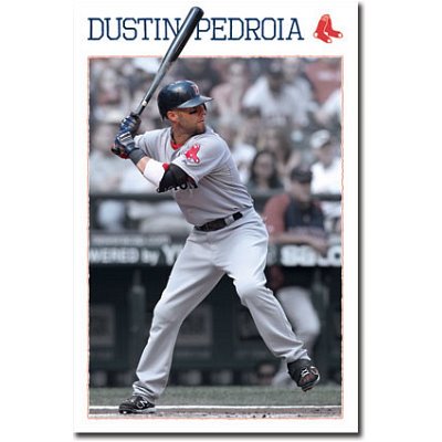 (22x34) Boston Red Sox Dustin Pedroia Sports Poster