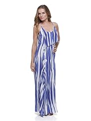 Modest Scoop Neck Rayon Spaghetti Strap  Dress