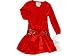Girl's Rare Editions Velvet Long Sleeve Dress