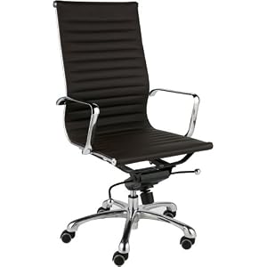 Euro Style Otto High Back Office Chair, Black by Euro Style