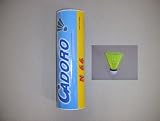 Cadoro N66 Yellow Nylon Shuttlecocks Medium Speed