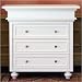 Casablanca Changing Chest in White Finish Door Knob Style: Gold Dragonfly