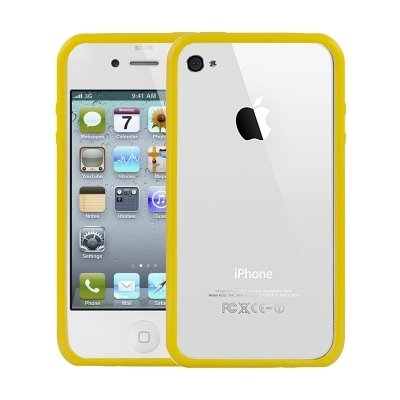 Logotrans Standard Series Silikon Tasche f&uuml;r Apple iPhone 4 gelb