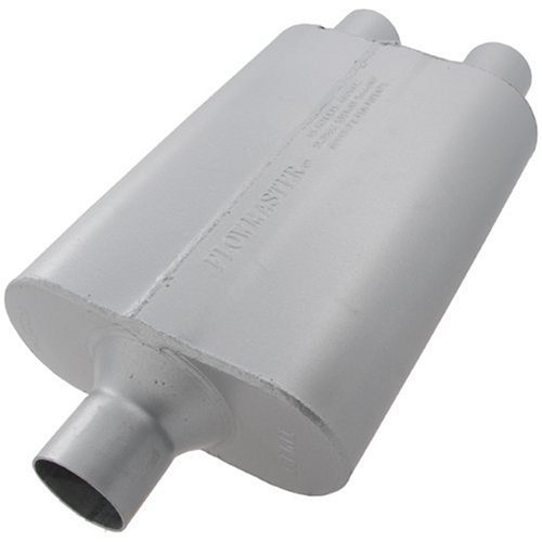 Flowmaster 9424422 40 Delta Flow Muffler - 2.25 Center IN / 2.25 Dual OUT - Aggressive Sound